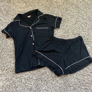 Eberjey Women's Black Tencel Modal PJ Set